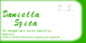 daniella szita business card